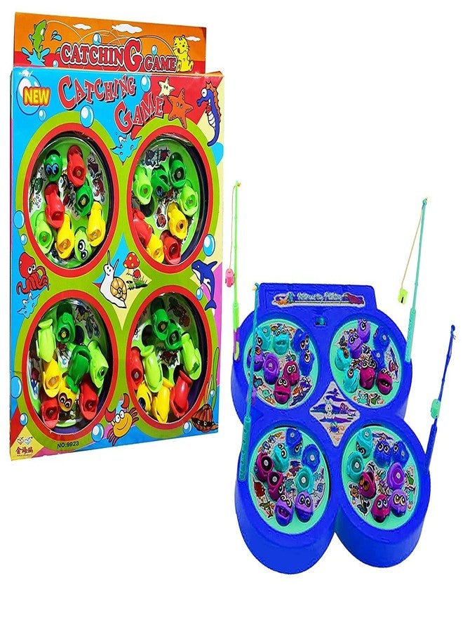 Quasar Magnetic Fishing Sea Animals Cartoon Shape Game Educational Non Toxic Eco-Friendly Function Fish catching Game for Kids Best for Gift - Multicolor - Image 1